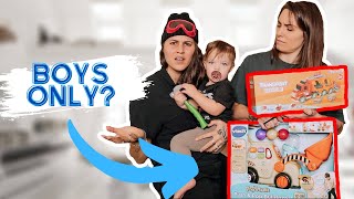 Buying Our Daughter &quot;Boy Toys&quot; From Amazon | Sam&amp;Alyssa |