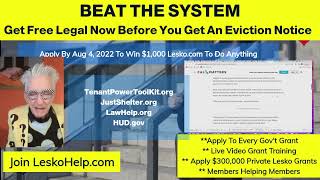 Beat The System: Get Free Legal Help Before You Get An Eviction Notice