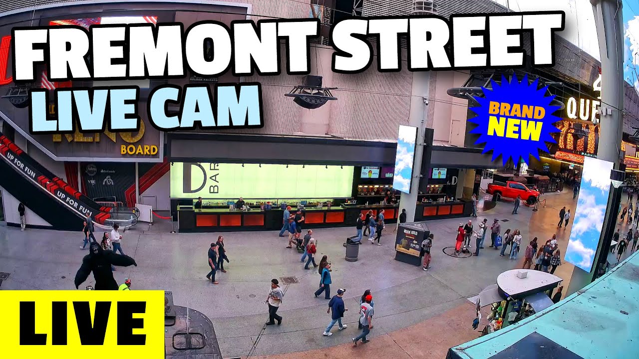 Live webcam view of Fremont Street Live Cam