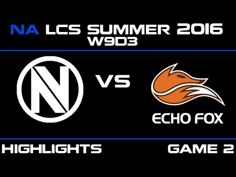 NV vs FOX Game 2 highlights W9D3 NA LCS summer 2016 Team Envy vs Echo FOX   FOX vs NV   LCS LOL
