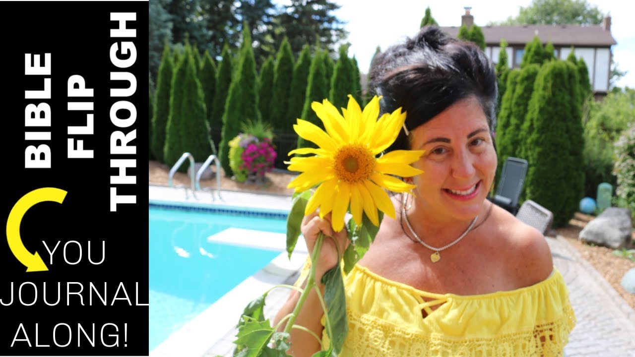 WOMEN'S BIBLE FLIP THROUGH | LESSON ON SUNFLOWERS
