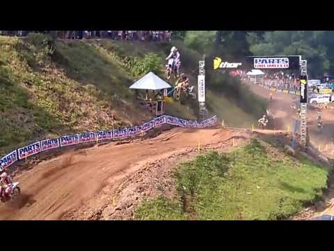 Chad Reed crash Millville 2011