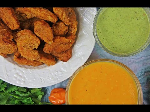 Mango Habanero Sauce + Cilantro Garlic Sauce | CaribbeanPot.com