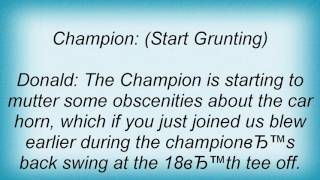 Adam Sandler - Champion Lyrics