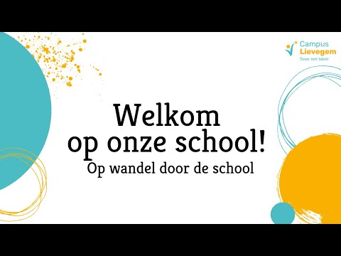 Welkom op onze school - Op wandel door de school