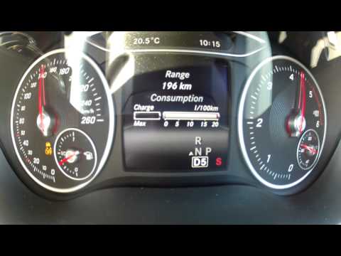 2015 Mercedes-Benz B220 CDI (130kW/177hp) DCT 0-160km/h with GPS results