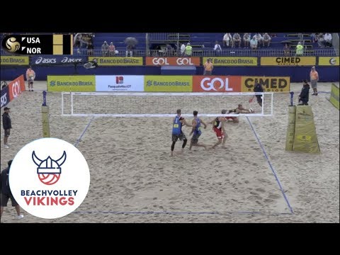 Mol.A/Sorum (NOR) vs. Priddy/Brunner (USA) 2019 FIVB Itapema round 3
