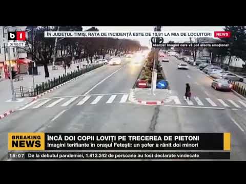 FETEȘTI - ÎNCĂ DOI COPII LOVIȚI PE TRECEREA DE PIETONI_Stiri B1_22 ian 2022