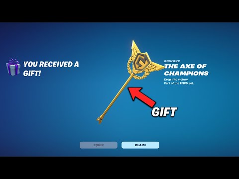 Gifting fncs pickaxe to a random subscriber..