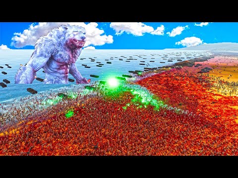 3.5 million Demonic army Beach Landing Vs strategic army ! Ultimate Epic Battle Simulator 2 | UEBS 2