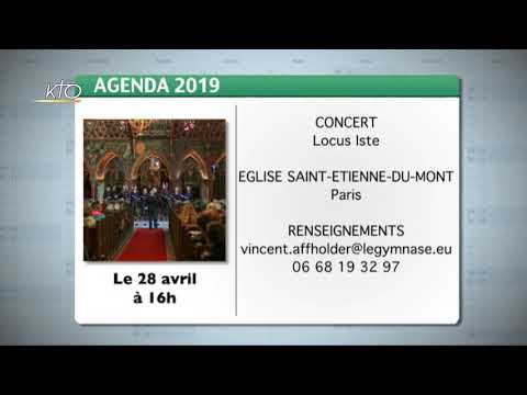Agenda du 15 avril 2019