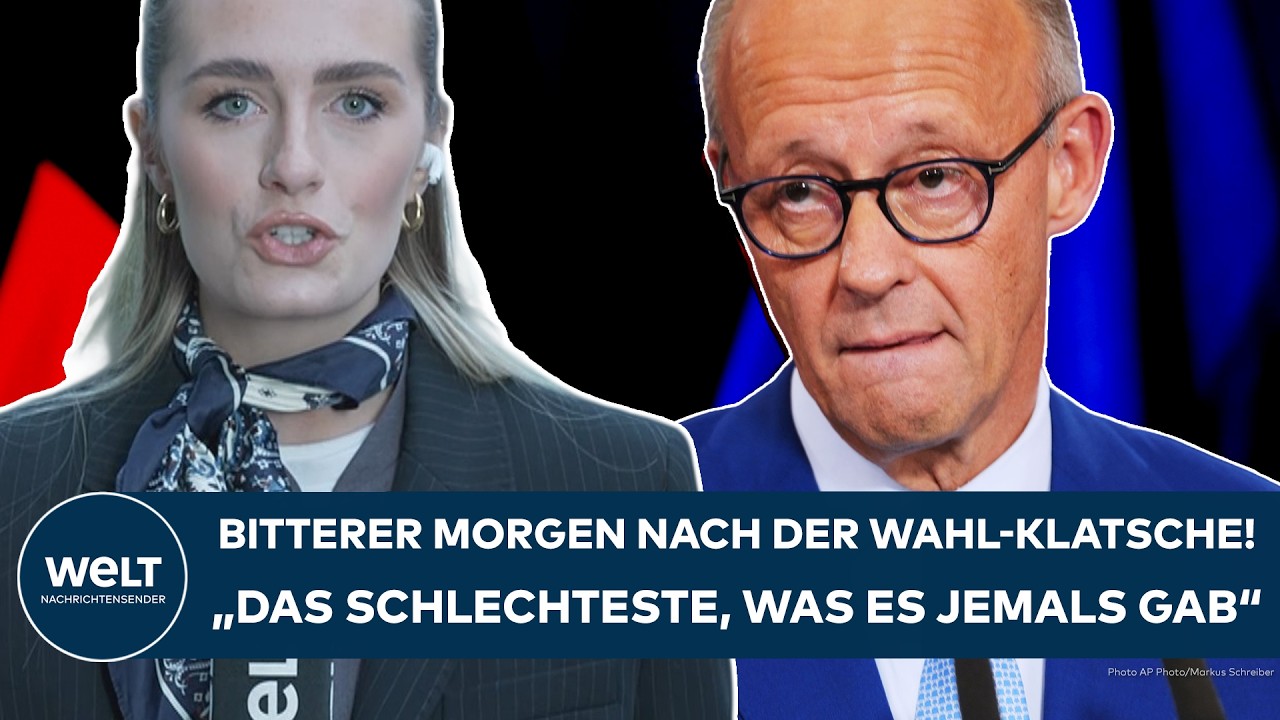 WAHL-KLATSCHE FÜR CDU: "Das Schlechteste, was es jemals gab!" - Bitterer Morgen danach für Merz!