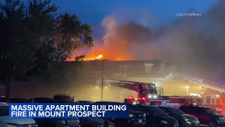 100 displaced after Mount Prospect apartment complex fire: officials