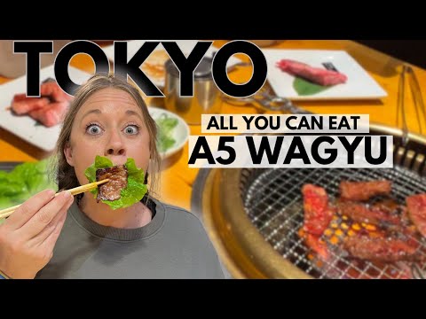$35 AYCE Japanese A5 Wagyu Restaurant in Tokyo! YAKINIKU-BBQ fufutei ikebukuro
