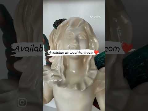 Off-white angel statue, for interior decor