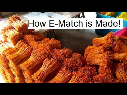 How Firework Electric Match is Made!