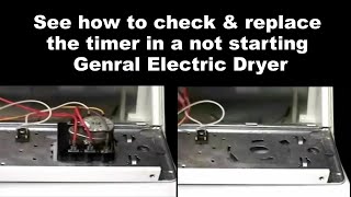 General Electric Dryer Won't Start or Heat Up — The Timer Could Be the Problem