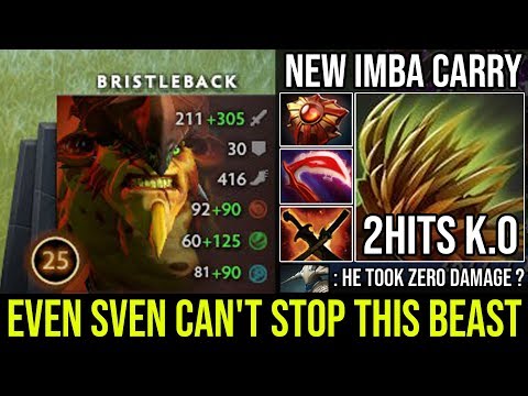 BEST Pro Bristleback Carry Got Out of Control Even Sven Can't Stop Him | Crazy Damage 20Kills DotA 2