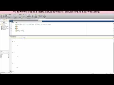 Matlab Assignin