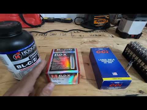 What you need to start reloading rifle ammo.