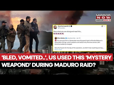 US Used 'Mystery Weapon' During Maduro Raid? Venezuelan Soldiers 'Bled From Nose, Vomited Blood'