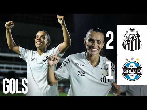 Gols e lances de Santos x Grêmio