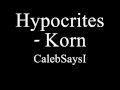 Hypocrites - Korn LYRICS IN DESCRIPTION! 