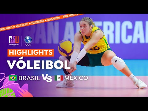 Highlights: Brazil vs. Mexico - Women's Volleyball Final - ASU 2025 Junior Pan American Games