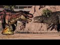 TARBOSAURUS vs GIGANOTOSAURUS in Jurassic World Evolution 2