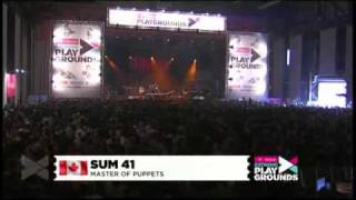 sum 41 Master of Puppets (Metallica Cover) live 25. April 2010 Duisburg / Germany