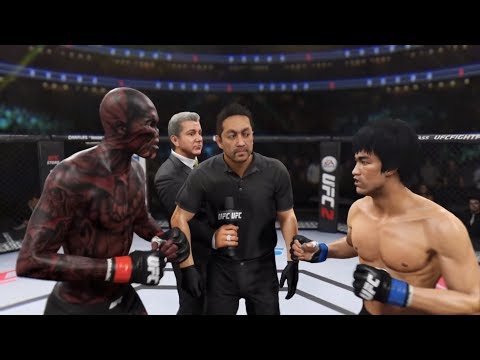 Hell Zombie vs. Bruce Lee (EA Sports UFC 2) - CPU vs. CPU