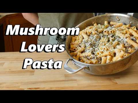 Creamy Garlic Mushroom Pasta Recipe