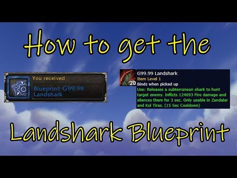 WoW BfA 8.2 How to get the G99.99 Landshark Blueprint in Mechagon