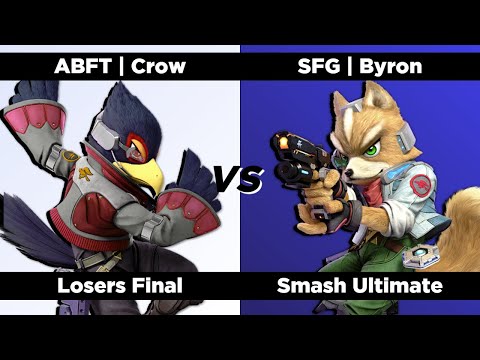 Super Smash QWERTZ #10 - Losers Final - ABFT | Crow (Falco) vs. SFG | Byron (Fox)