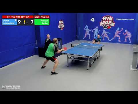 21:30 Головешкин Алексей 2-3 Бутков Максим  стол 4  ЮГ-5  19.06.22