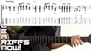 WILD THING Guitar Lesson Intro Riff Tab | The Troggs