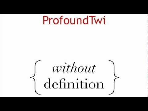 Video thumbnail for Without Definition
