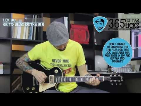 Lick 288/365 - Gritty Blues Rhythm in G | 365 Guitar Licks Project