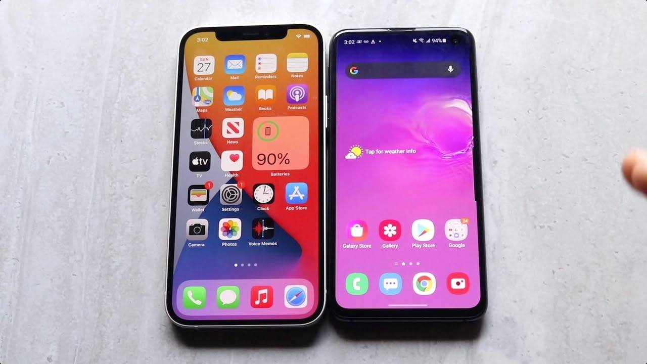 iPhone 12 Vs Samsung Galaxy S10e Speed Test