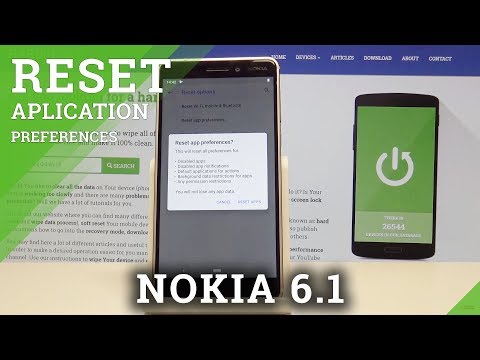 How to Reset App Preferences in NOKIA 6.1 - Default App Settings
