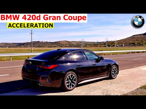 BMW 420d Gran Coupe acceleration 1/4 mile, 0-100, 60-100, 80-120 | xDrive | G26 | 2022 | GPS results