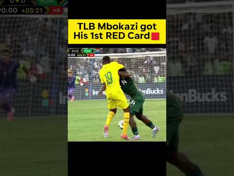 🟥RED Card For TLB Mbokazi!! Zimbabwe vs South Africa in the CAF World Cup Qualifiers.