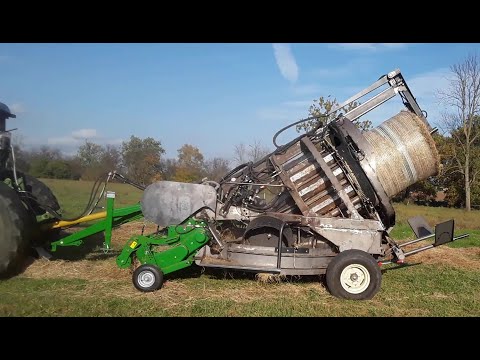 Kontinuierliche Rundballenpresse