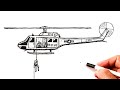 How to draw a Rescue Helicopter | Taurus Art