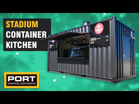 Modular Stadium Kitchen Built from Shipping Container