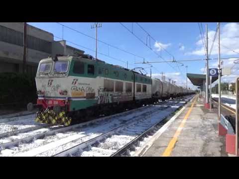 E655.188 + Cisterne "Lotras" [FAENZA - POMEZIA] in entrata nello scalo di Pomezia