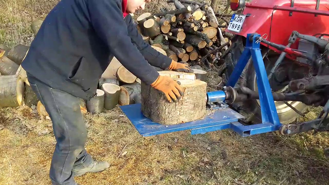 Łuparka do drewna świder do drzewa 100 mm ciągnic c330 c360 mf zetor