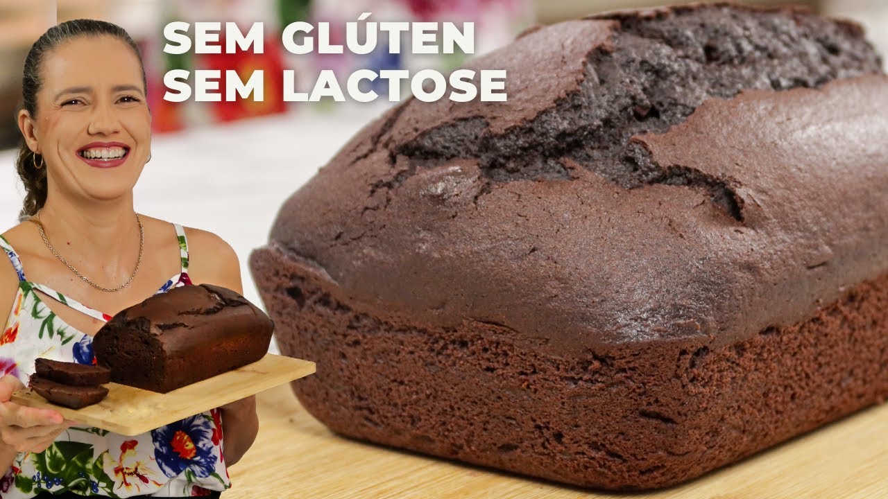 BOLO DE CHOCOLATE GIGANTE - SEM GLÚTEN E SEM LACTOSE (sem trigo e sem leite) - GLUTEN FREE