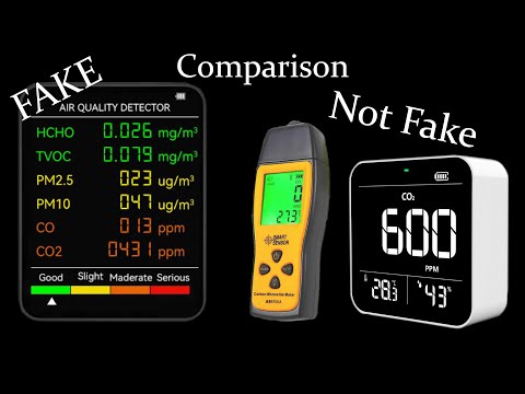 Compare Fake Chinese Air Quality Monitor To "Smart Sensor" CO Monitor & "TemTop" CO2 Monitor