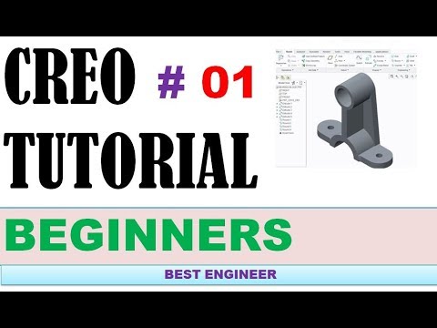 1 CREO TUTORIAL | CREO Parametric  - Basic Modeling 1